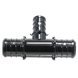 3/4 Inch X 3/4 Inch X 1/2 Inch PEX-B Barb Crimp Poly Alloy Tee