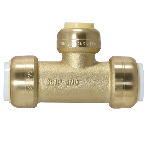1/2 inch PVC x 1/2 Inch PVC x 1/2 Inch CTS Push-to-Connect Tee