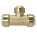 1/2 inch PVC x 1/2 Inch PVC x 1/2 Inch CTS Push-to-Connect Tee