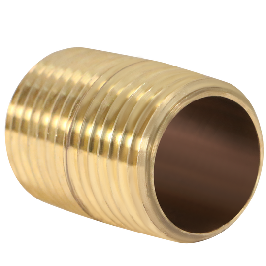 1/2 in x 1-1/8 in Red Brass Nipple