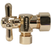 5/8 inch x 3/8 inch OD Compression Angle Valve, Golden