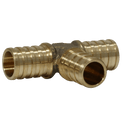 1/2 Inch PB (Polybutylene) x 1/2 Inch PB x 1/2 Inch PEX-B Barb Crimp Tee