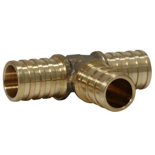 1/2 Inch PB (Polybutylene) x 1/2 Inch PB x 1/2 Inch PEX-B Barb Crimp Tee