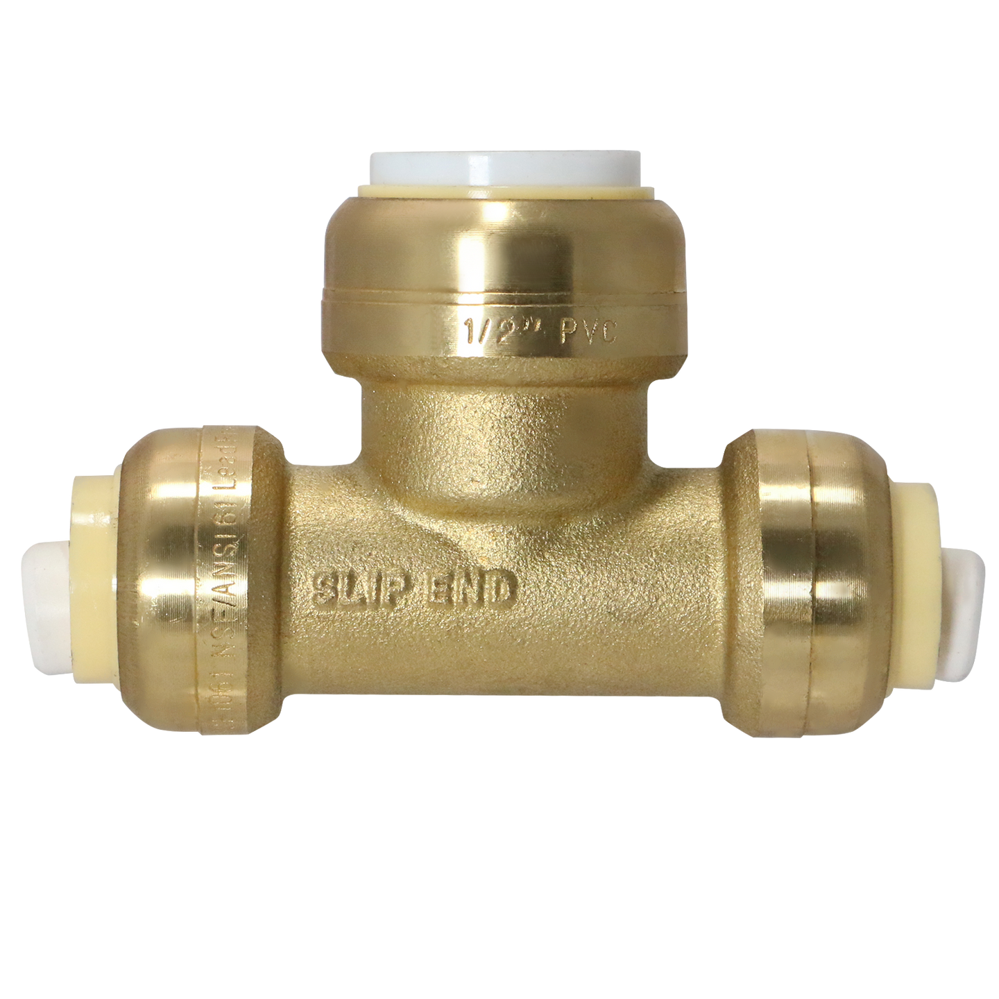 1/2 Inch CTS x 1/2 Inch CTS x 1/2 Inch PVC Push-to-Connect Tee