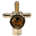 5/8 inch x 3/8 inch OD Compression Angle Valve, Golden