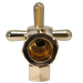 5/8 inch x 3/8 inch OD Compression Angle Valve, Golden