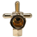 5/8 inch x 3/8 inch OD Compression Angle Valve, Golden