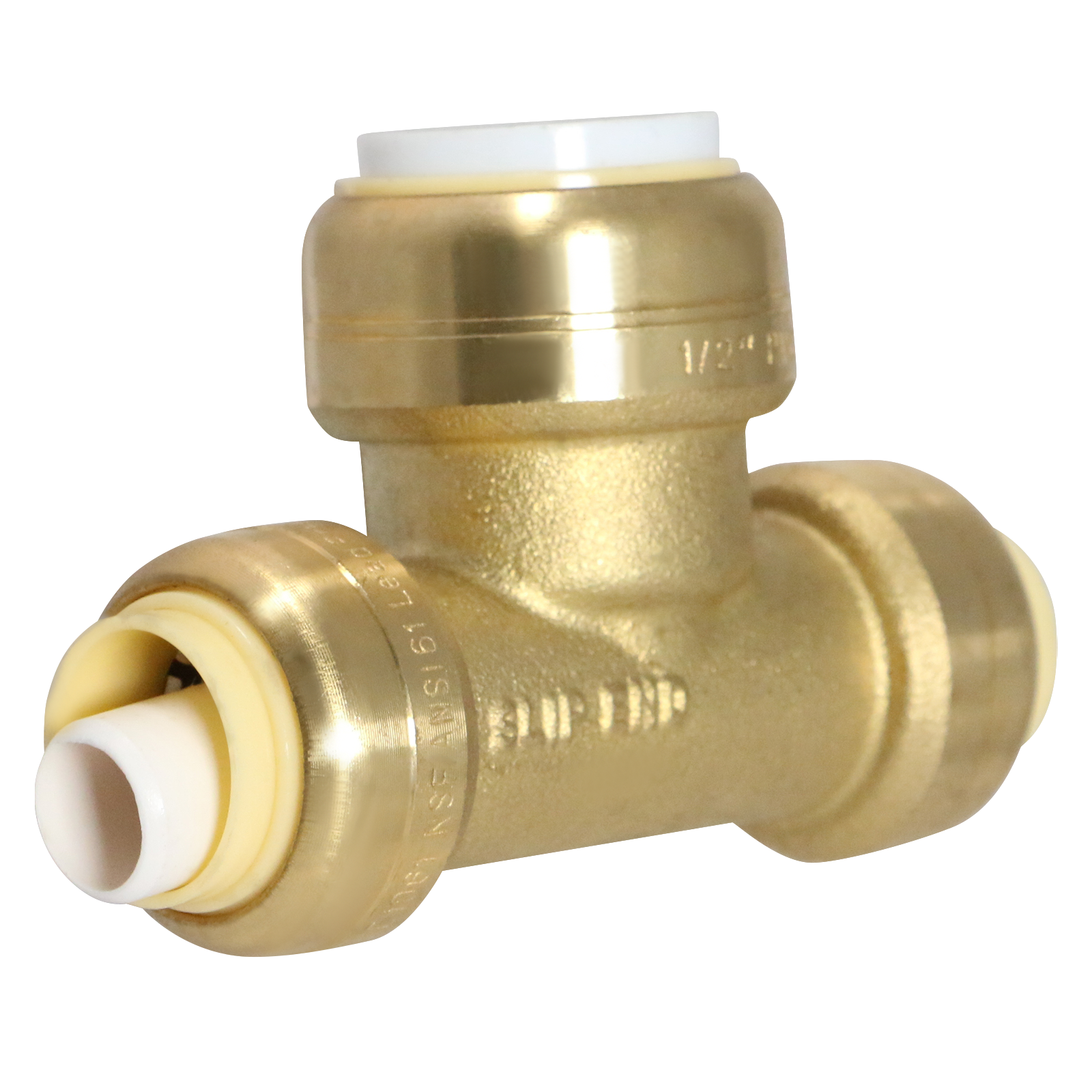 1/2 Inch CTS x 1/2 Inch CTS x 1/2 Inch PVC Push-to-Connect Tee