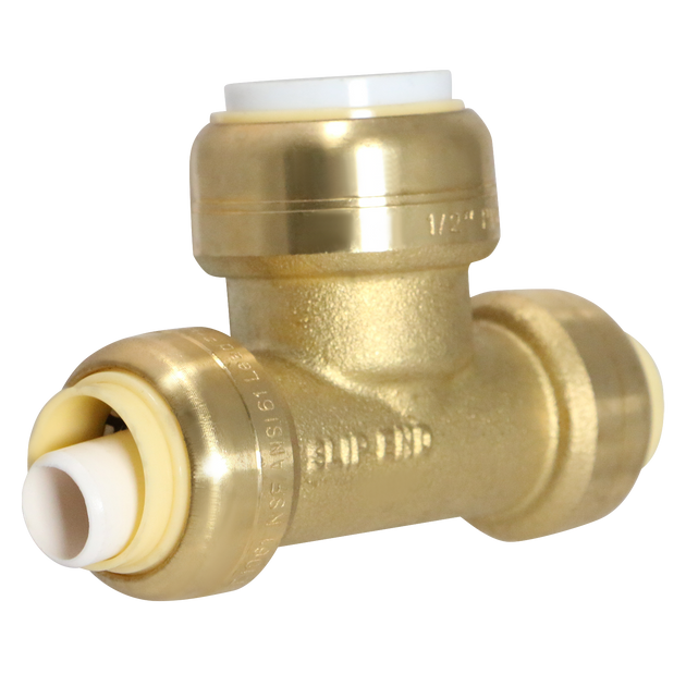 1/2 Inch CTS x 1/2 Inch CTS x 1/2 Inch PVC Push-to-Connect Tee