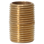3/8 in x 1 in Red Brass Nipple