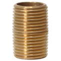 3/8 in x 1 in Red Brass Nipple