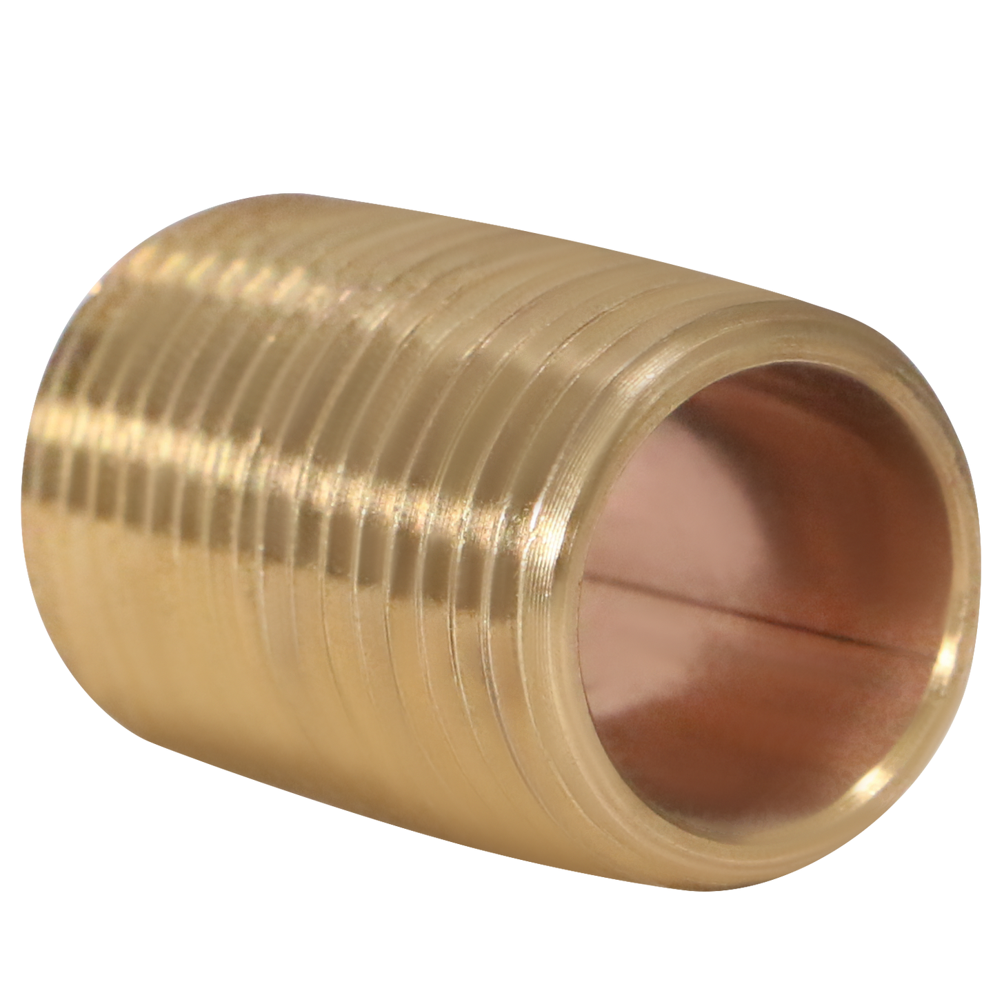 3/8 in x 1 in Red Brass Nipple