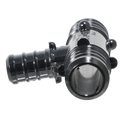 3/4 Inch X 3/4 Inch X 1/2 Inch PEX-B Barb Crimp Poly Alloy Tee