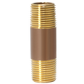 3/8 Inch X 2 Inch LENGTH RED BRASS NIPPLE