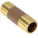 3/8 Inch X 2 Inch LENGTH RED BRASS NIPPLE