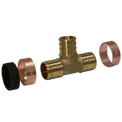 3/4 Inch PB (Polybutylene) x 3/4 Inch PB x 3/4 Inch PEX-B Barb Crimp Tee