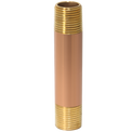 3/8 in X 3 in Red Brass Nipple