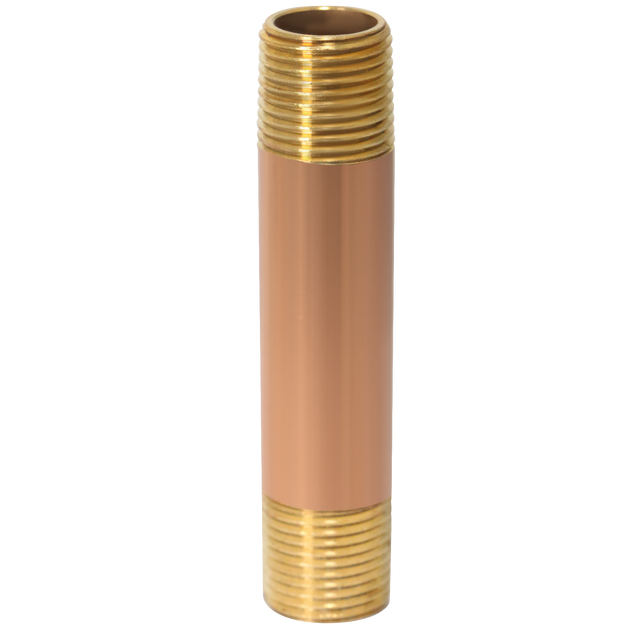 3/8 in X 3 in Red Brass Nipple