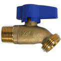 1/2 Inch MPT x 3/4 Inch GHT Hose Bibb Valve
