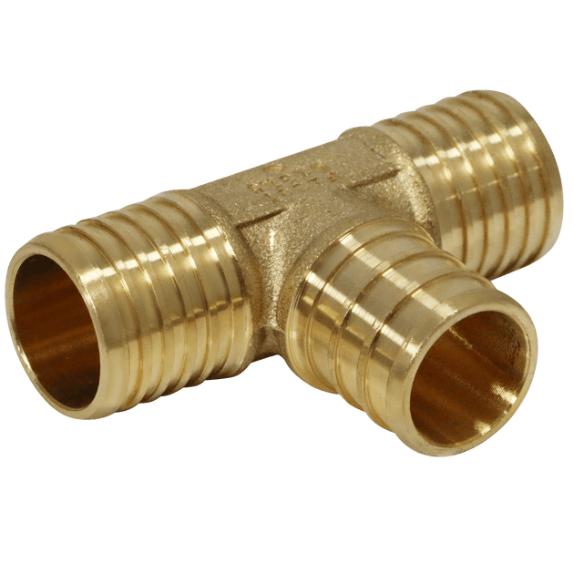 3/4 Inch PB (Polybutylene) x 3/4 Inch PB x 3/4 Inch PEX-B Barb Crimp Tee