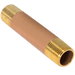 3/8 in X 3 in Red Brass Nipple