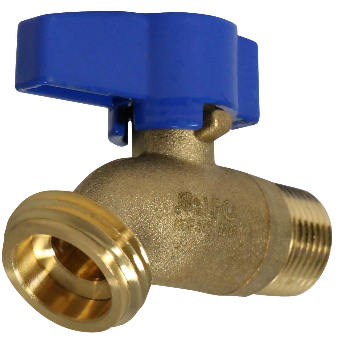 1/2 Inch MPT x 3/4 Inch GHT Hose Bibb Valve