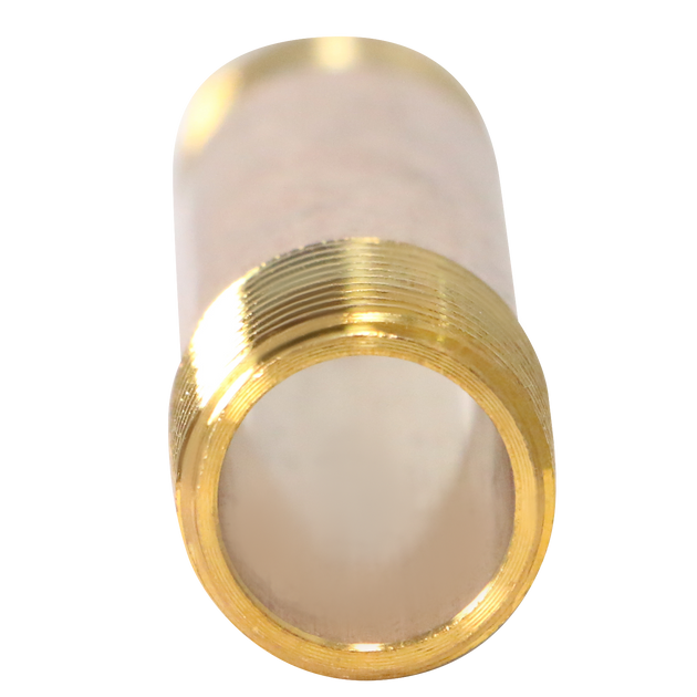 3/8 in X 3 in Red Brass Nipple