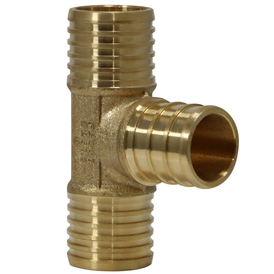 3/4 Inch PB (Polybutylene) x 3/4 Inch PB x 3/4 Inch PEX-B Barb Crimp Tee
