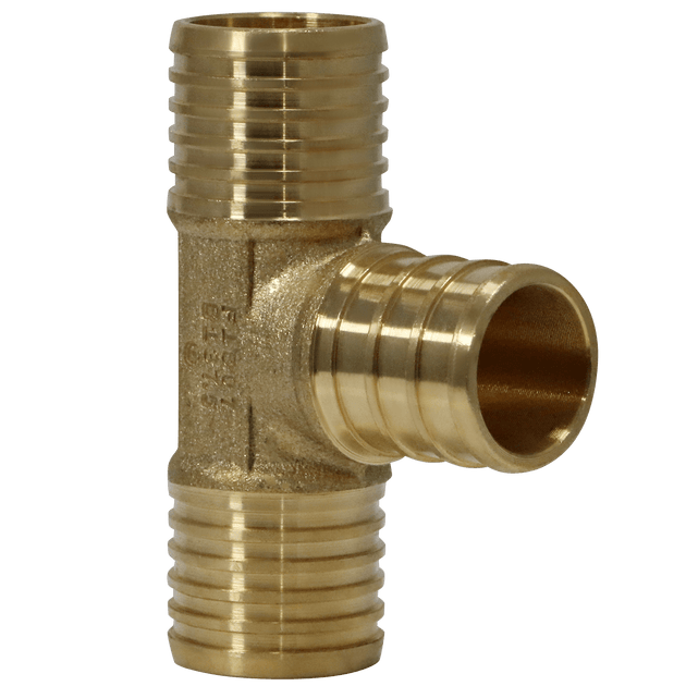 3/4 Inch PB (Polybutylene) x 3/4 Inch PB x 3/4 Inch PEX-B Barb Crimp Tee