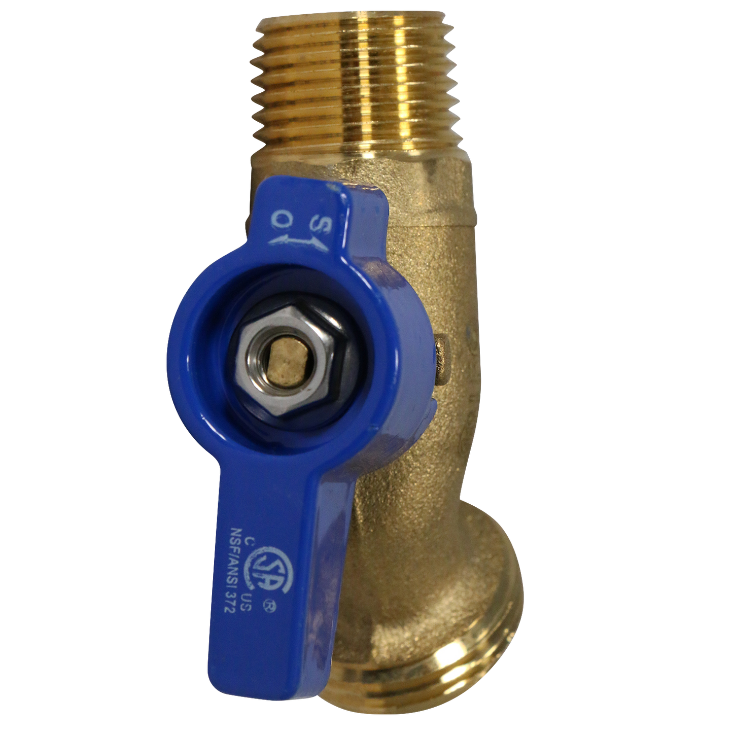  MPT x GHT Hose Bibb Valve Measuring MPT 3/4" x 3/4" GHT Specifically Garden Hose ValveGarden Hose Valve