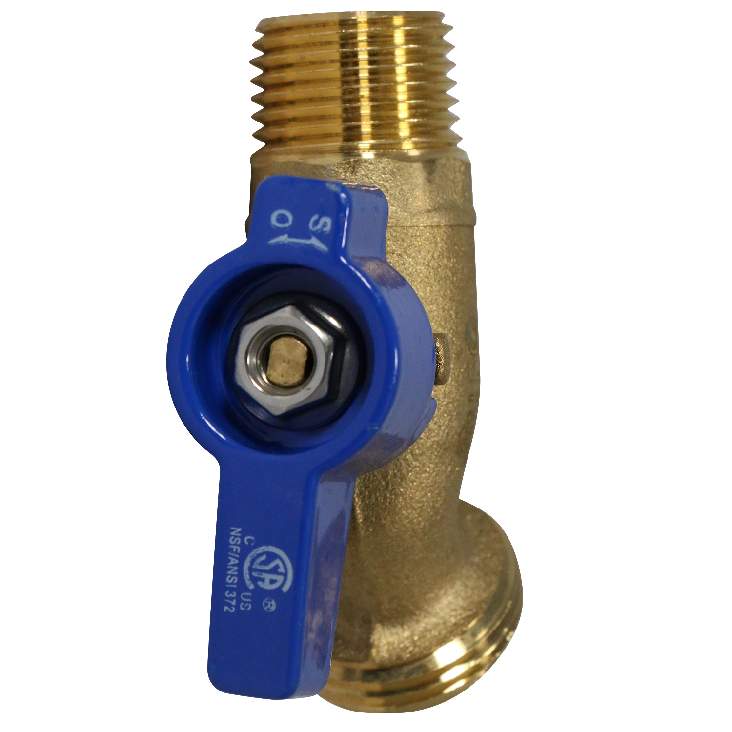  MPT x GHT Hose Bibb Valve Measuring MPT 3/4" x 3/4" GHT Specifically Garden Hose ValveGarden Hose Valve
