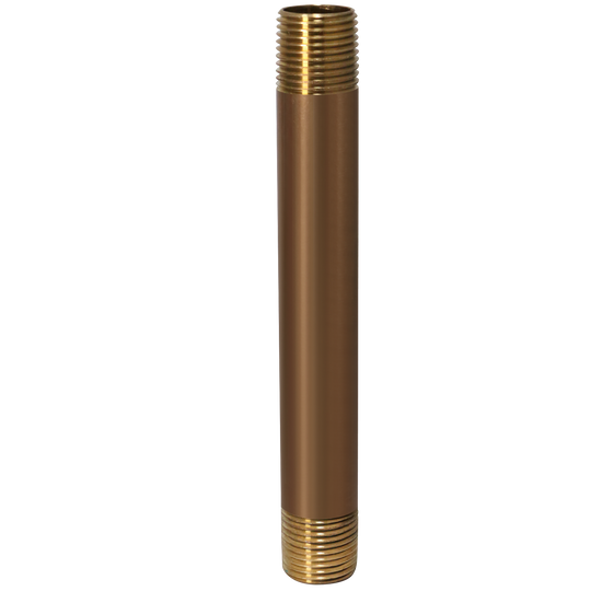 1/2 in x 6 in Red Brass Nipple