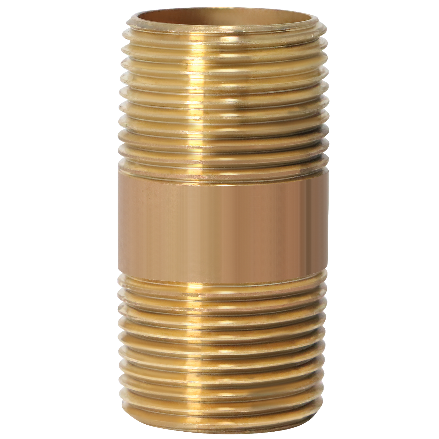 3/4 in x 2 in Red Brass Nipple