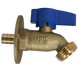 1/2 in. PEX-B Barb Crimp x 3/4 in. GHT Hose Bibb Valve with Flange
