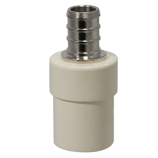 1/2 Inch PEX-B Barb X 1/2 Inch CPVC Transition Coupling