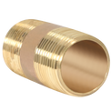 3/4 in x 2 in Red Brass Nipple
