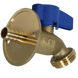 1/2 in. PEX-B Barb Crimp x 3/4 in. GHT Hose Bibb Valve with Flange