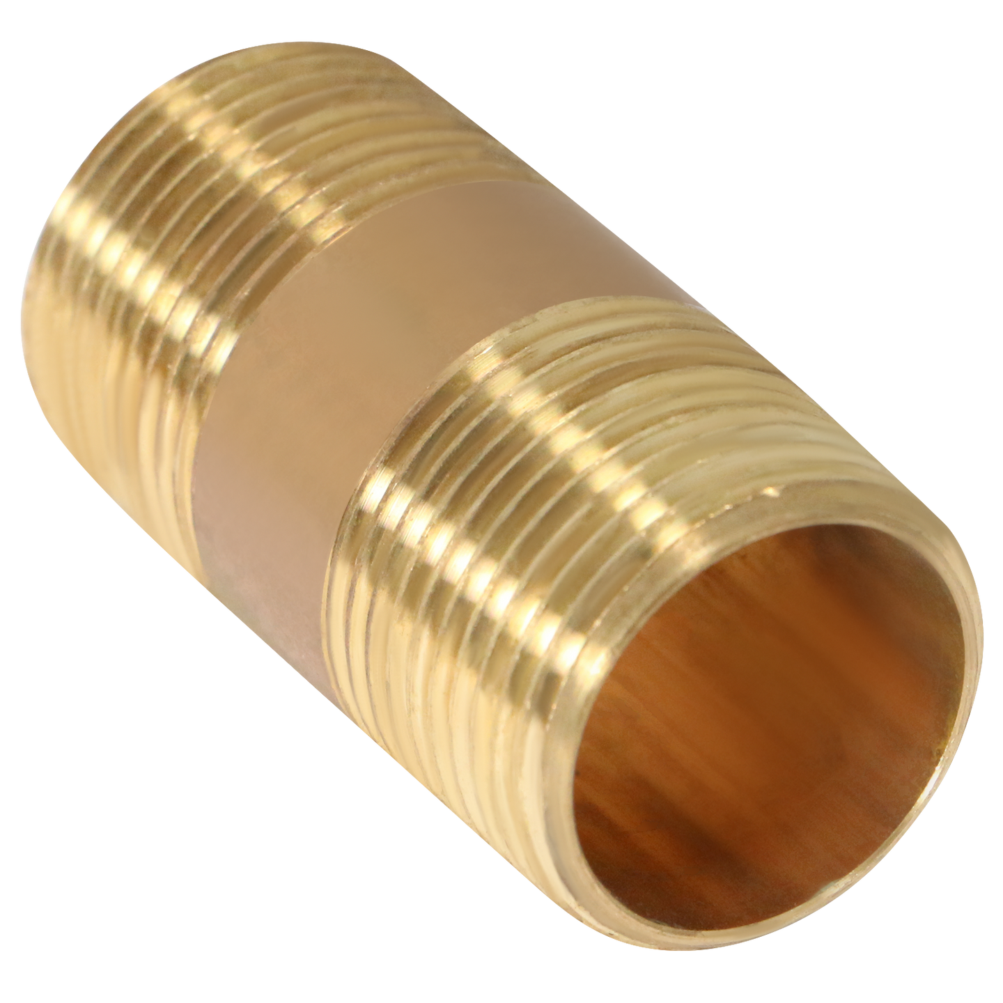 3/4 in x 2 in Red Brass Nipple