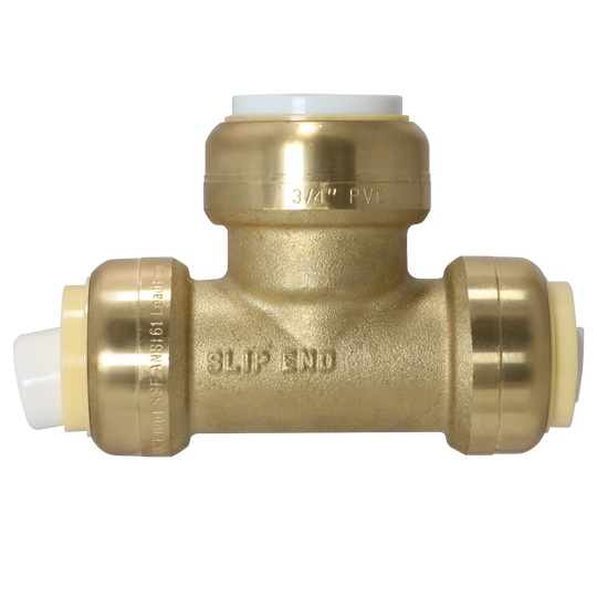 3/4 Inch CTS x 3/4 Inch CTS x 3/4 Inch PVC Push-to-Connect Tee