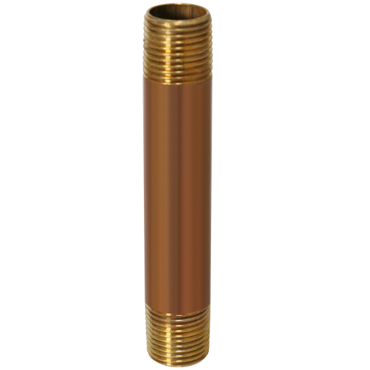 1/2 in x 5 in Red Brass Nipple