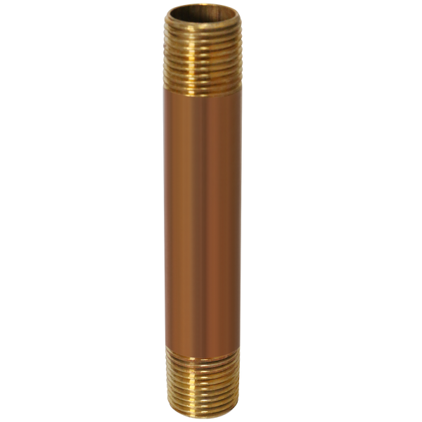 1/2 in x 5 in Red Brass Nipple