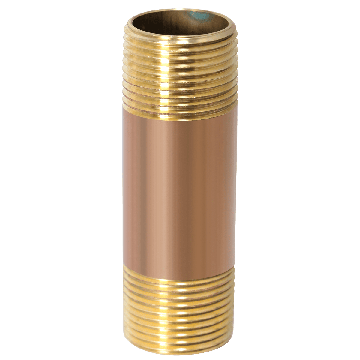 3/4 in x 3 in Red Brass Nipple