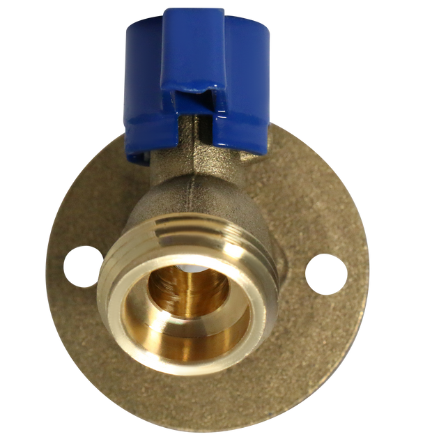 1/2 in. PEX-B Barb Crimp x 3/4 in. GHT Hose Bibb Valve with Flange