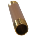 1/2 in x 5 in Red Brass Nipple