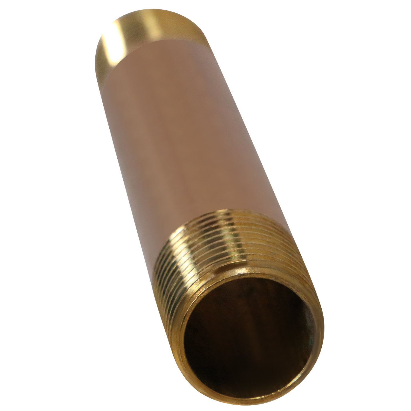 1/2 in x 5 in Red Brass Nipple