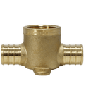 3/4 Inch PEX-B Barb Crimp Female NPT Tee