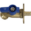 1/2 in. PEX-B Barb Crimp x 3/4 in. GHT Hose Bibb Valve with Flange
