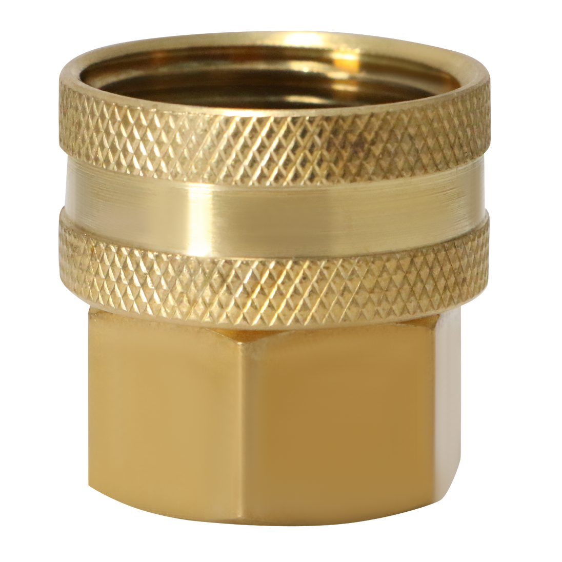 3/4 Inch FHT x 1/2 Inch FIP Swivel Hose Connector