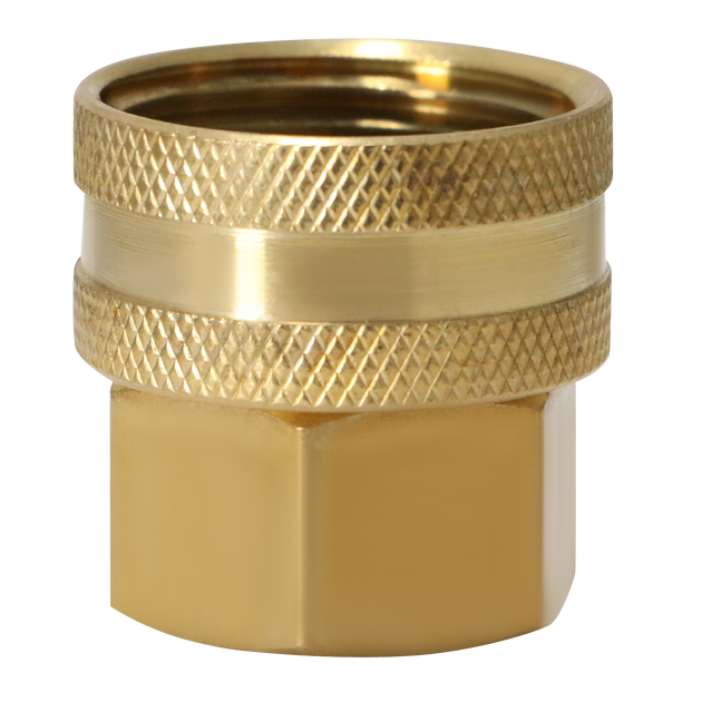 3/4 Inch FHT x 1/2 Inch FIP Swivel Hose Connector