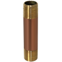 1/2 in x 4 in Red Brass Nipple